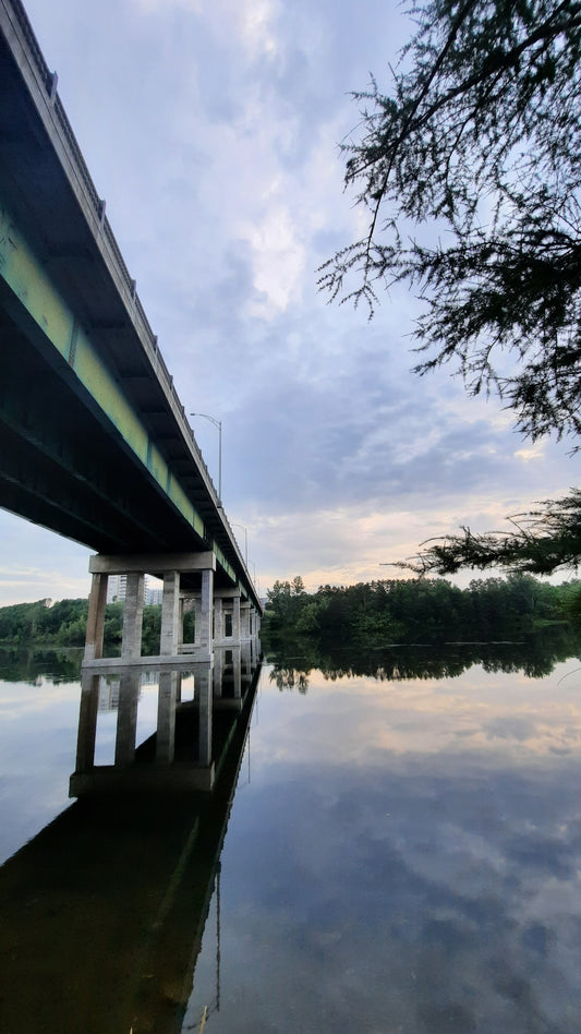 Pont Jacques Cartier De Sherbrooke Et Rivière Magog 19 Juillet 2021 (Vue Psouche2) 6H11 Cliquez