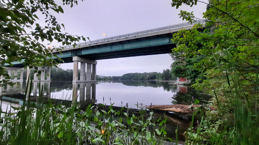 Pont Jacques Cartier De Sherbrooke Et Rivière Magog 21 Juillet 2021 (Vue K1) 5H44 Cliquez Pour